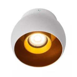 Straluma Witte plafondspot GU10 met gouden binnenzijde></noscript> Plafondlampen|Opbouwspots