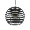 Straluma Zwart metalen hanglamp bol 30 cm> Keukenverlichting|Halverlichting