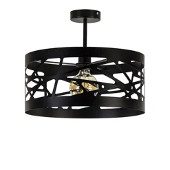 Straluma Zwart metalen plafondlamp Scandinavisch> Woonkamerlampen|Tienerkamerlampen