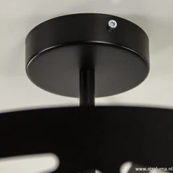 Straluma Zwart metalen plafondlamp Scandinavisch><noscript><img width=