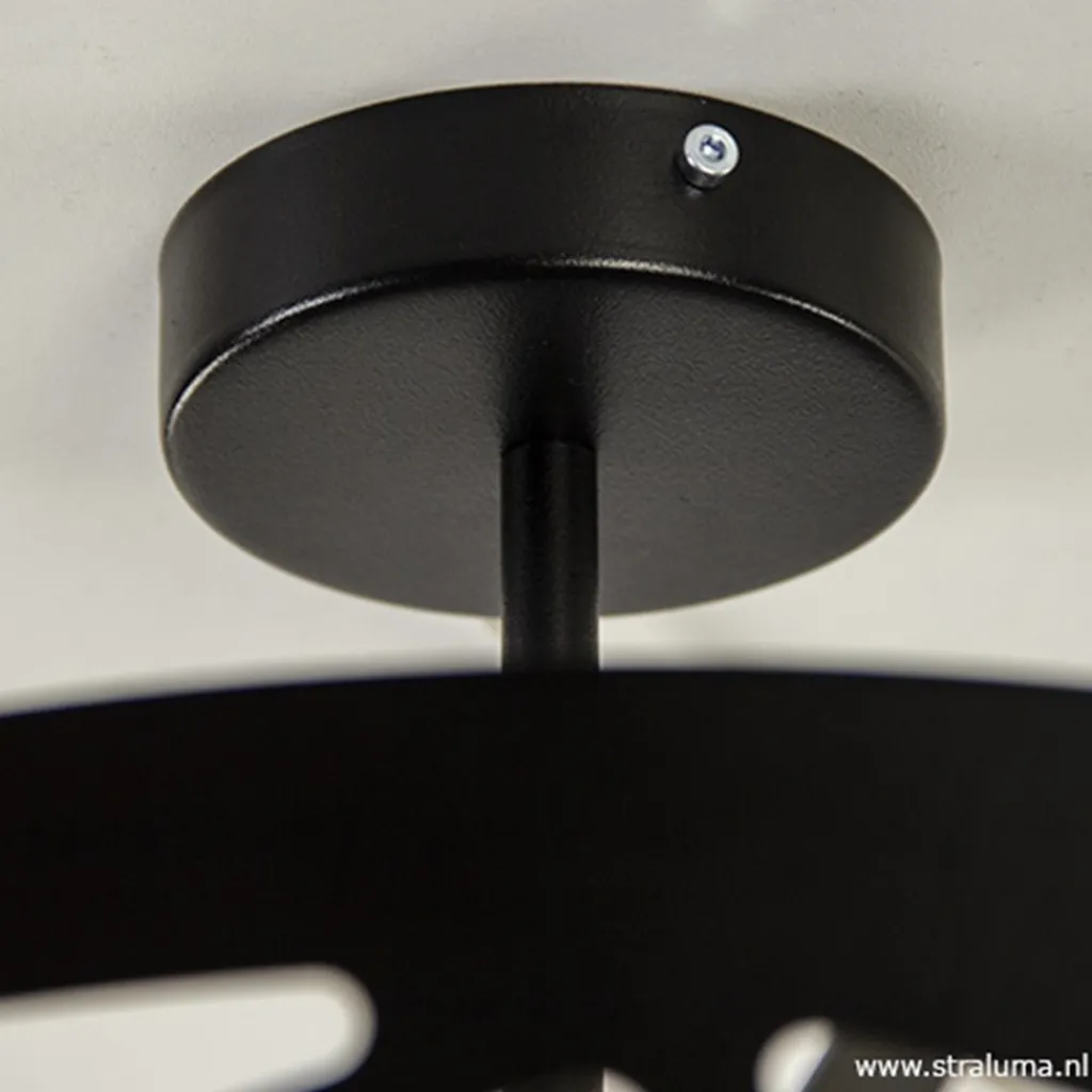 Straluma Zwart metalen plafondlamp Scandinavisch> Woonkamerlampen|Tienerkamerlampen