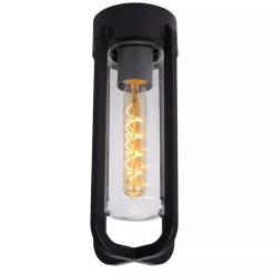 Straluma Zwarte buitenlamp plafond IP44></noscript> Plafondlampen|Buitenlampen