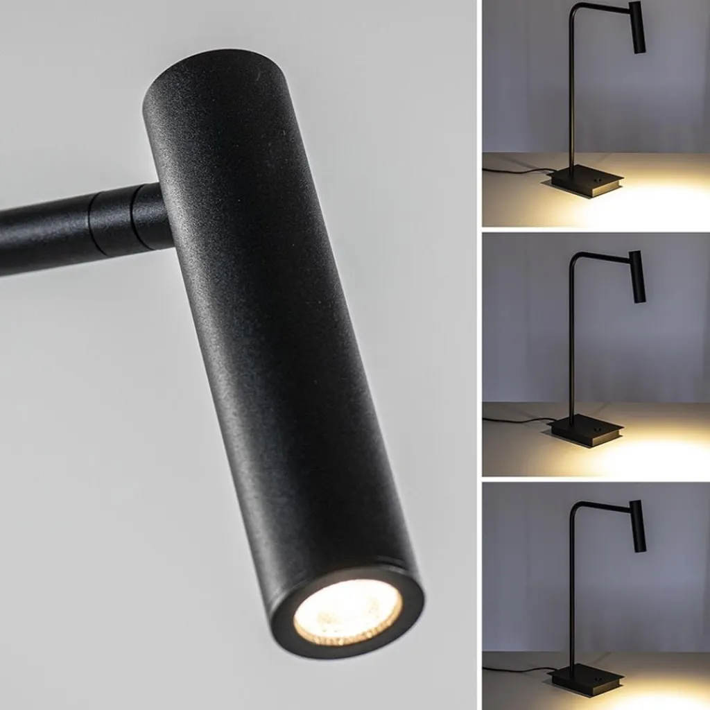 Straluma Zwarte bureaulamp met dimbaar LED verstelbaar> Tafellampen|Bureaulampen