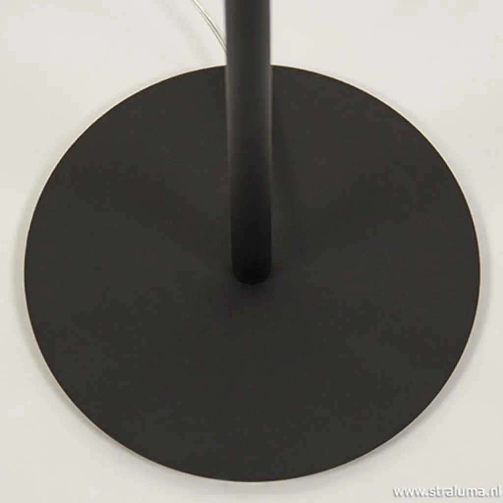 Straluma Zwarte krul vloerlamp LED dimbaar> Vloerlampen|Woonkamerlampen