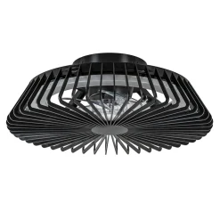 Straluma Zwarte plafondventilator mini met dimbaar LED> Plafondlampen|Plafondventilatoren met lamp