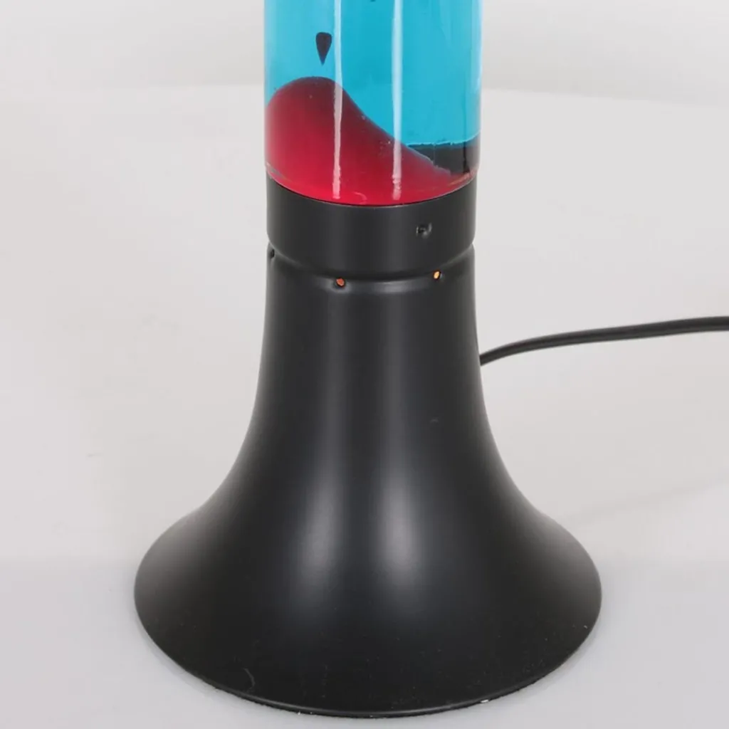 Straluma Zwarte tafellamp lava blauw met rood> Decoratieve Verlichting|Tienerkamerlampen