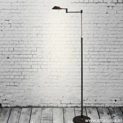 Straluma Zwarte vloerlamp-leeslamp LED dimbaar> Vloerlampen|Leeslampen