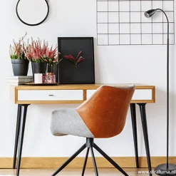 Straluma Zwarte vloer/leeslamp touch dimbaar></noscript> Vloerlampen|Leeslampen