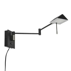 Straluma Zwarte wandlamp inclusief dimbaar LED en verstelbare arm> Wandlampen|LED Wandlampen