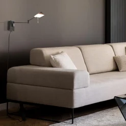 Straluma Zwarte wandlamp inclusief dimbaar LED en verstelbare arm></noscript> Wandlampen|LED Wandlampen