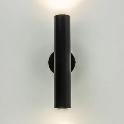 Straluma Zwarte wandlamp up+down cilinder GU10><noscript><img width=
