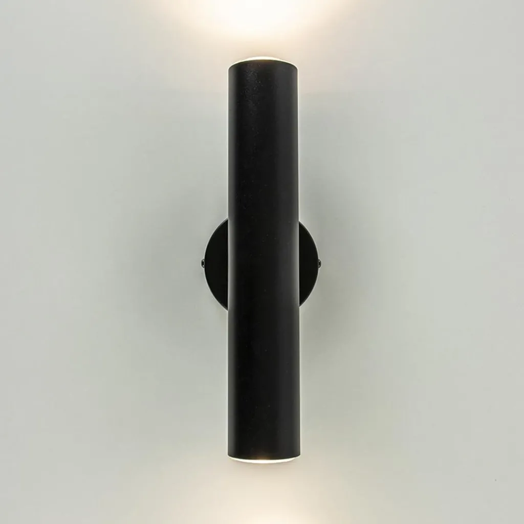 Straluma Zwarte wandlamp up+down cilinder GU10> Wandlampen|Scandinavische Verlichting